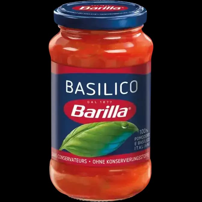 سس پاستا باریلا گوجه‌فرنگی و ریحان طعم کلاسیک بدون گلوتن 400 گرم Barilla Basilico — تصویر ۲