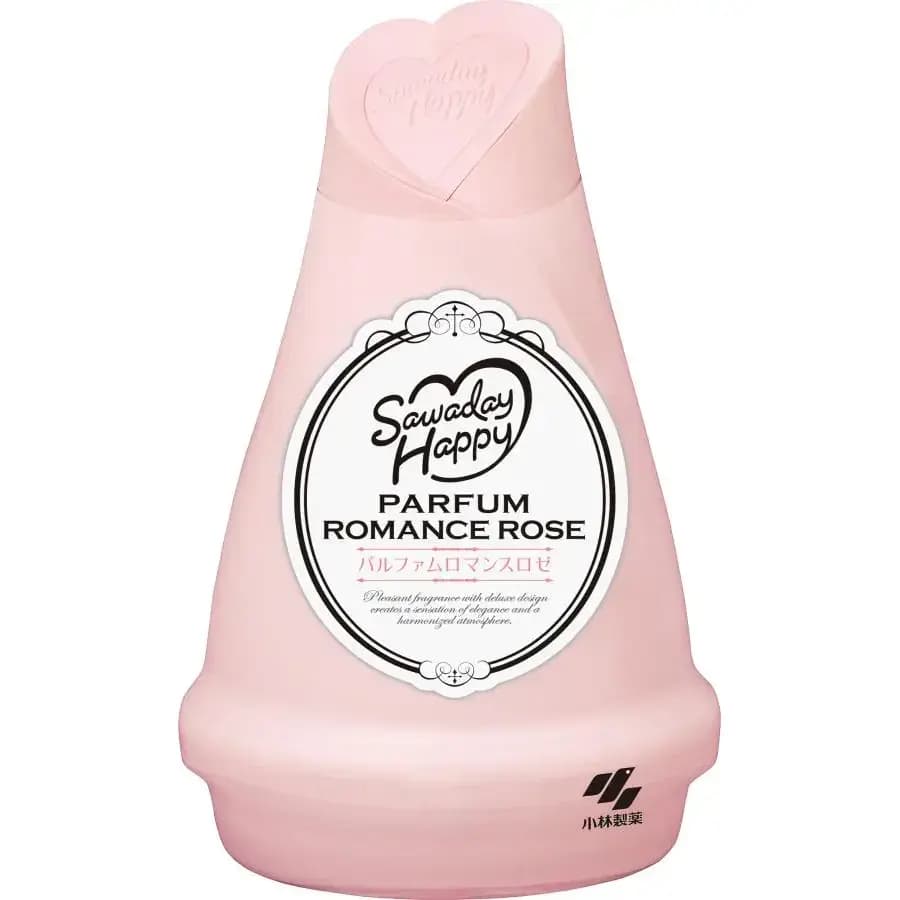 ژل خوشبو کننده و بوگیر ساوادی ژاپن رایحه گلی و میوه‌ای صورتی ۱۲۰ گرم Sawaday Happy Parfum Romance Rose — تصویر ۳