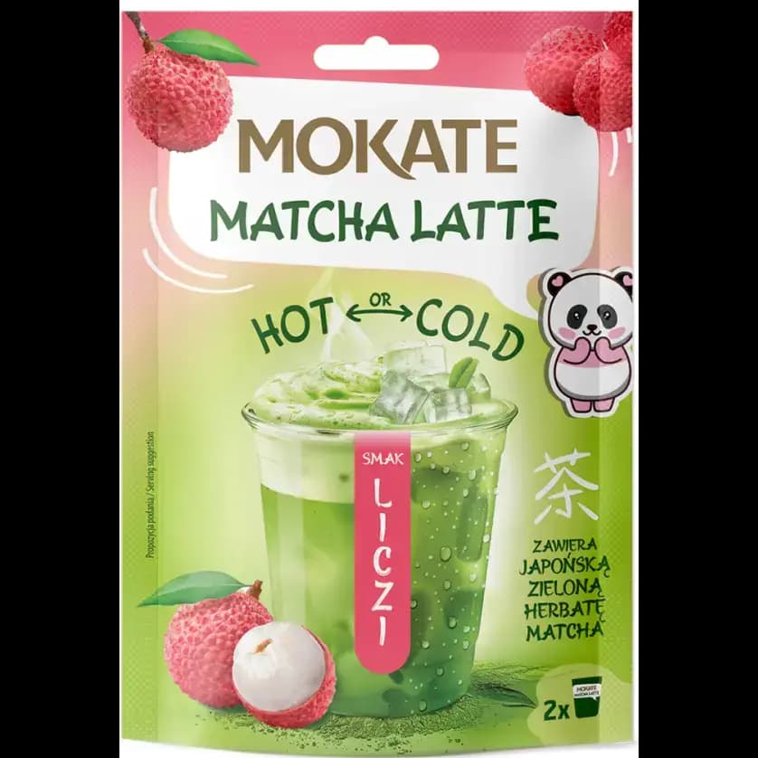 پودر ماچا لاته موکاته طعم لیچی (سرد و گرم) ۴۰ گرمی Mokate Matcha Latte Lychee