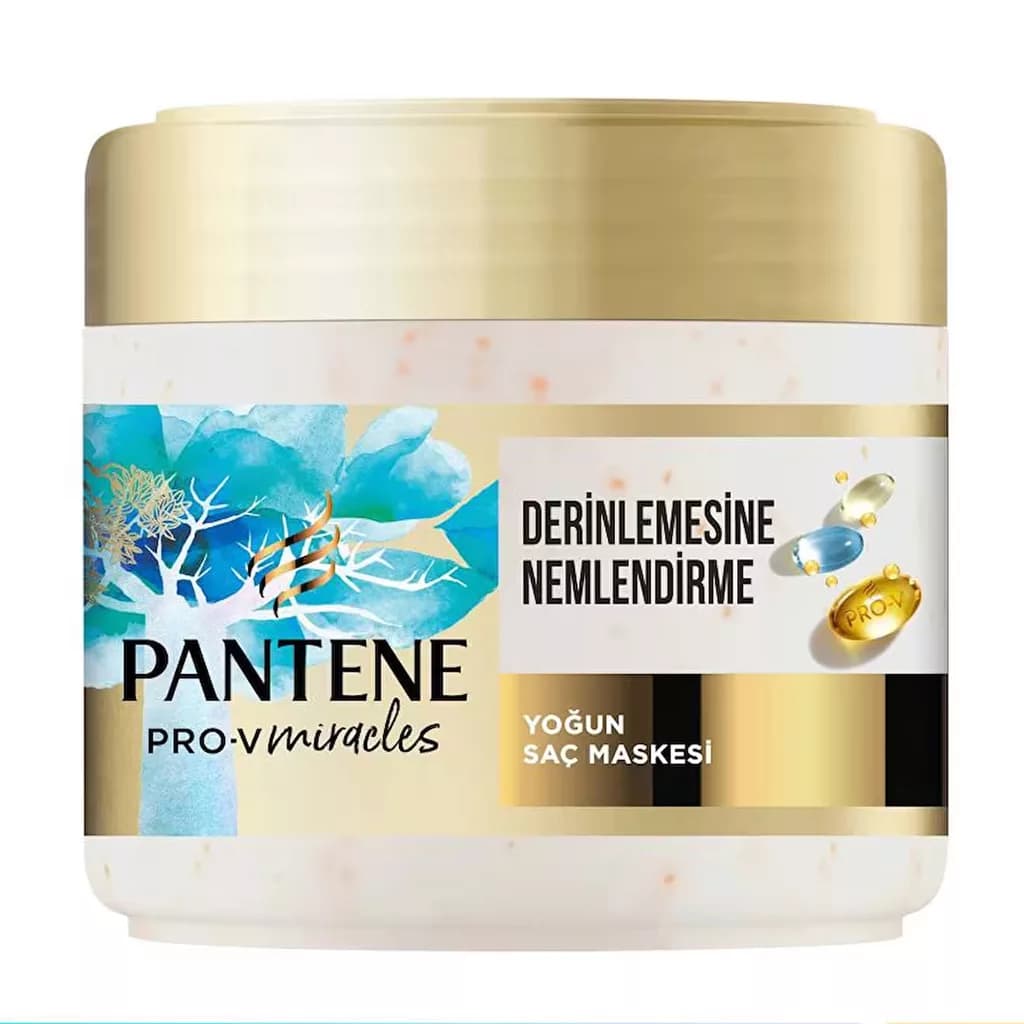 ماسک مو پنتن آبرسان عمیق حاوی بیوتین و مروارید 300 میل Pantene PRO-V Miracles Hydration Maske — تصویر ۹