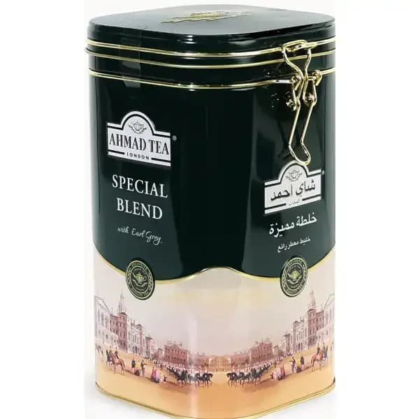 چای احمد قوطی فلزی اصل اسپشیال بلند با عطر ارل گری ۴۵۰ گرمی Ahmad Tea Special Blend — تصویر ۲