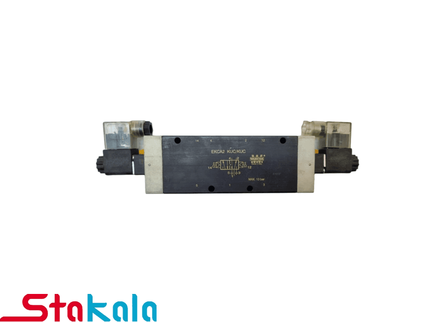 شیر 5/2 دو بوبین 1/2 اینچ برند WAIRCOM (EKCA2-KUC)- ولت 220 — تصویر ۳