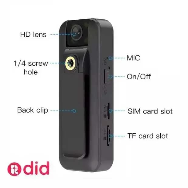 دوربین یقه ای ، فیلمبرداری body camera سیمکارتی — تصویر ۳
