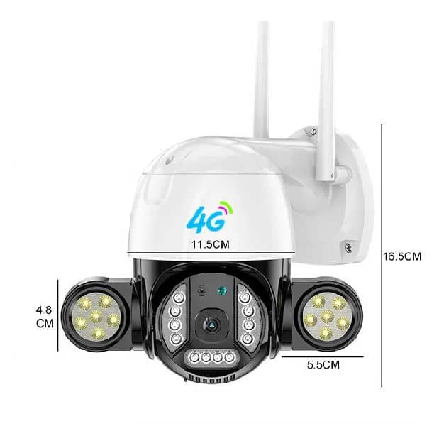 دوربین چرخشی سیم کارت خور دید درشب | v380 pro 4g — تصویر ۱۲
