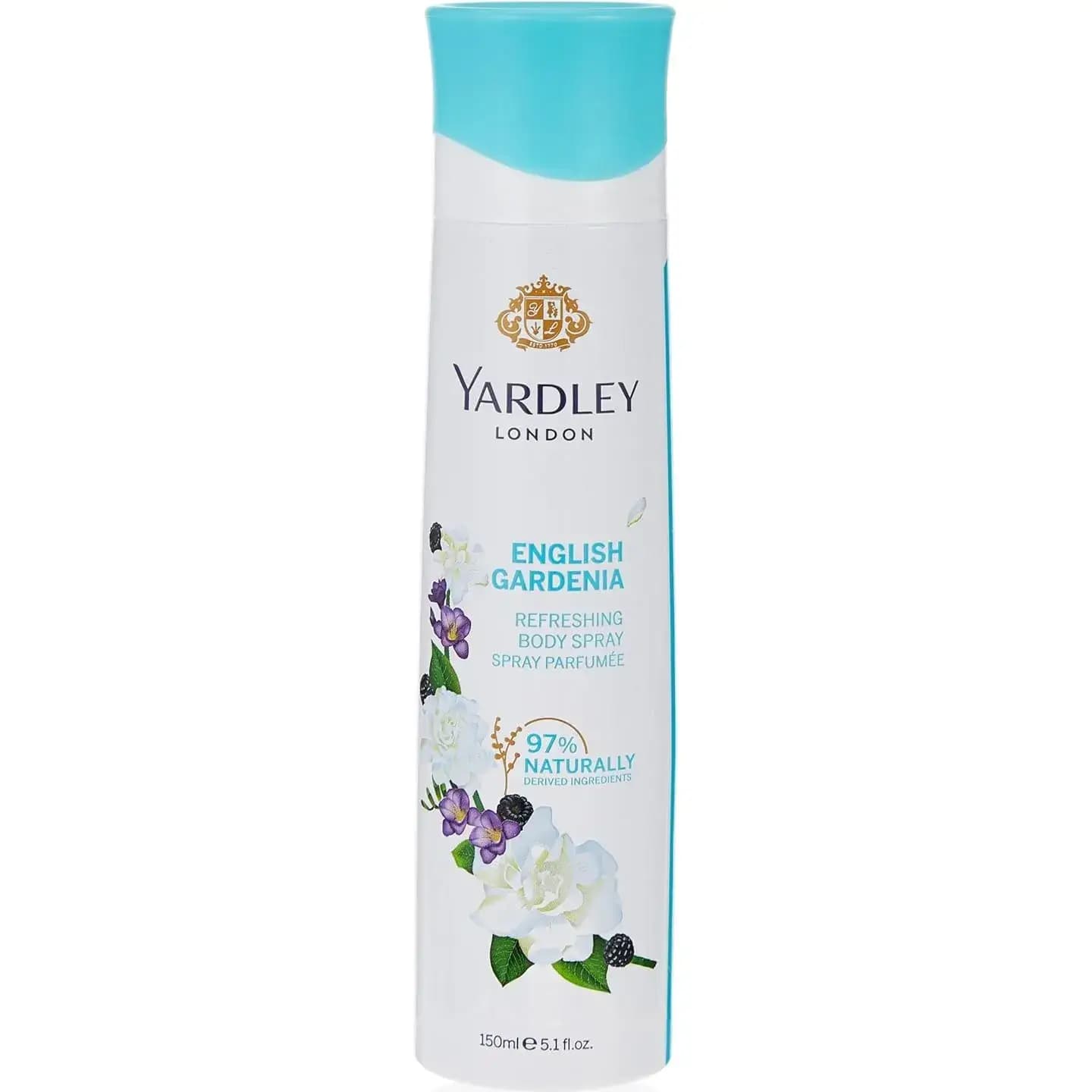 اسپری بدن زنانه یاردلی با رایحه ی گاردنیا 150 میل Yardley London English Gardenia — تصویر ۲