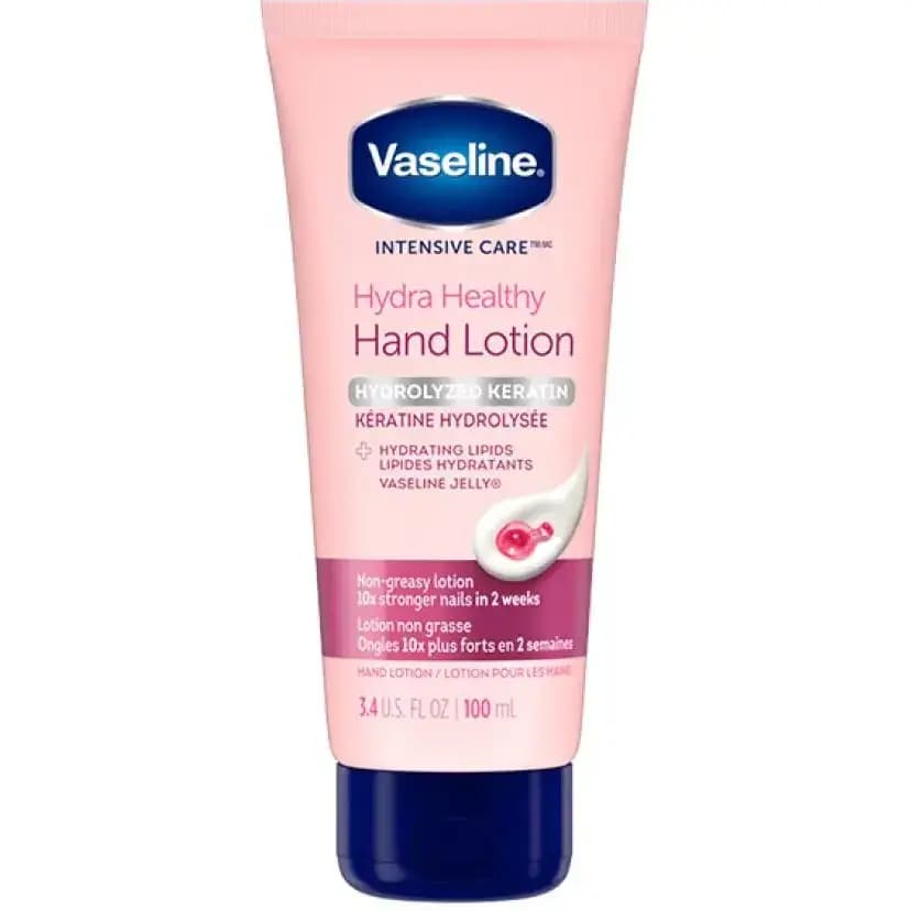 لوسیون دست و تقویت ناخن وازلین 100 میل Vaseline Hydra Healthy