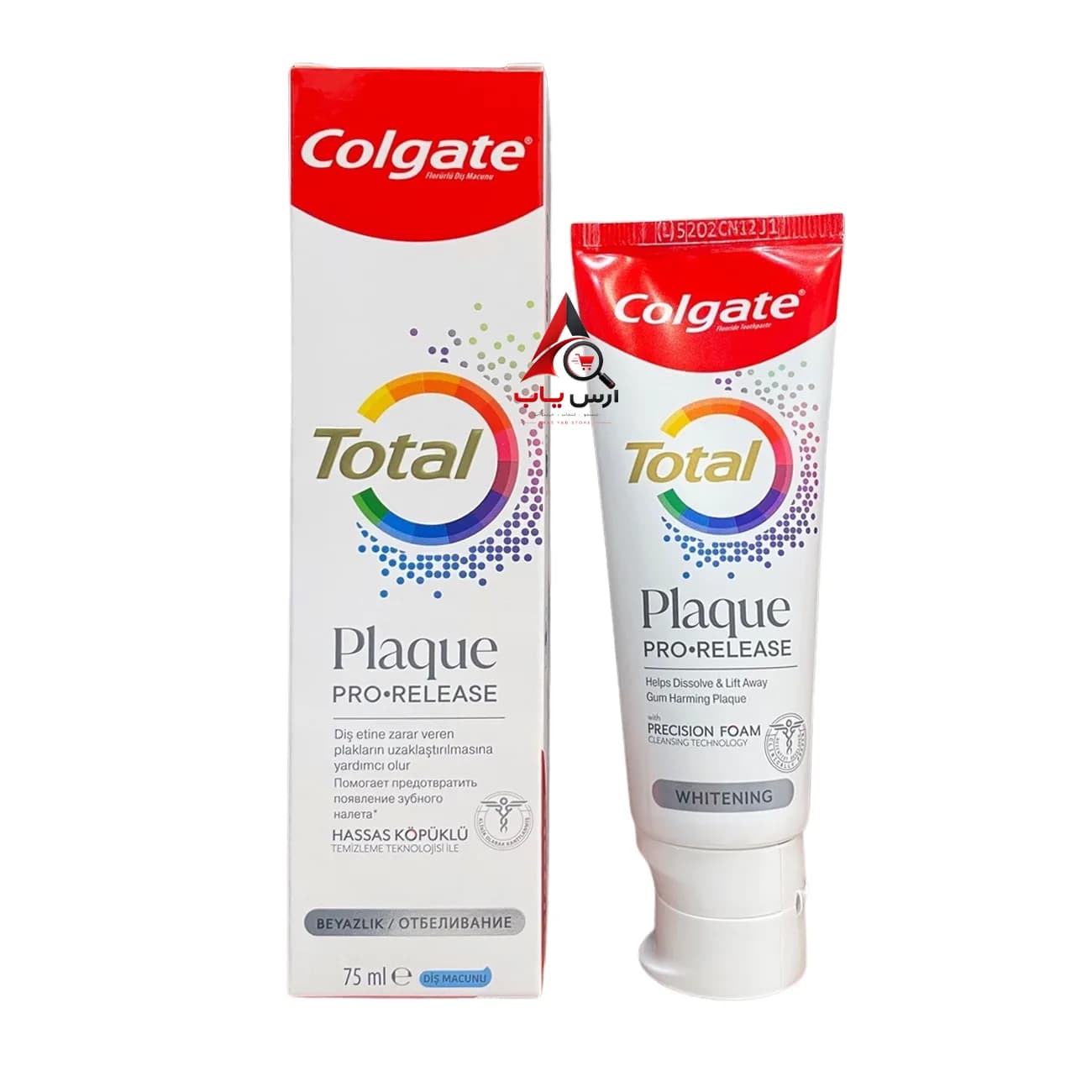 خمیر دندان کلگیت توتال پلاک پرو-ریلیز ضد جرم و پلاک ۷۵ میل Colgate Plaque Pro Release — تصویر ۶