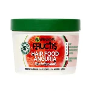 ماسک موی 3 کاره هندوانه گارنیه حجم دهنده و آبرسان 390 میل Garnier Fructis Hair Food Anguia Rivitalizzaute — تصویر ۳