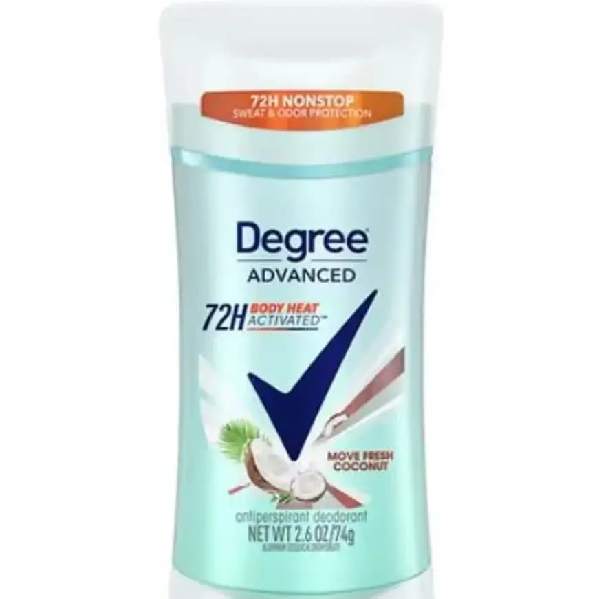 مام صابونی زنانه دگری با رایحه نارگیل – 72ساعته Degree Advanced body heat activated move fresh coconut