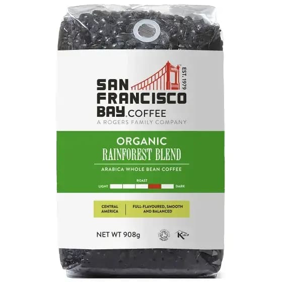 دانه قهوه سانفرانسیسکو ارگانیک رین فارست ۹۰۸ گرم San Francisco Bay organic Rainforest Blend — تصویر ۲