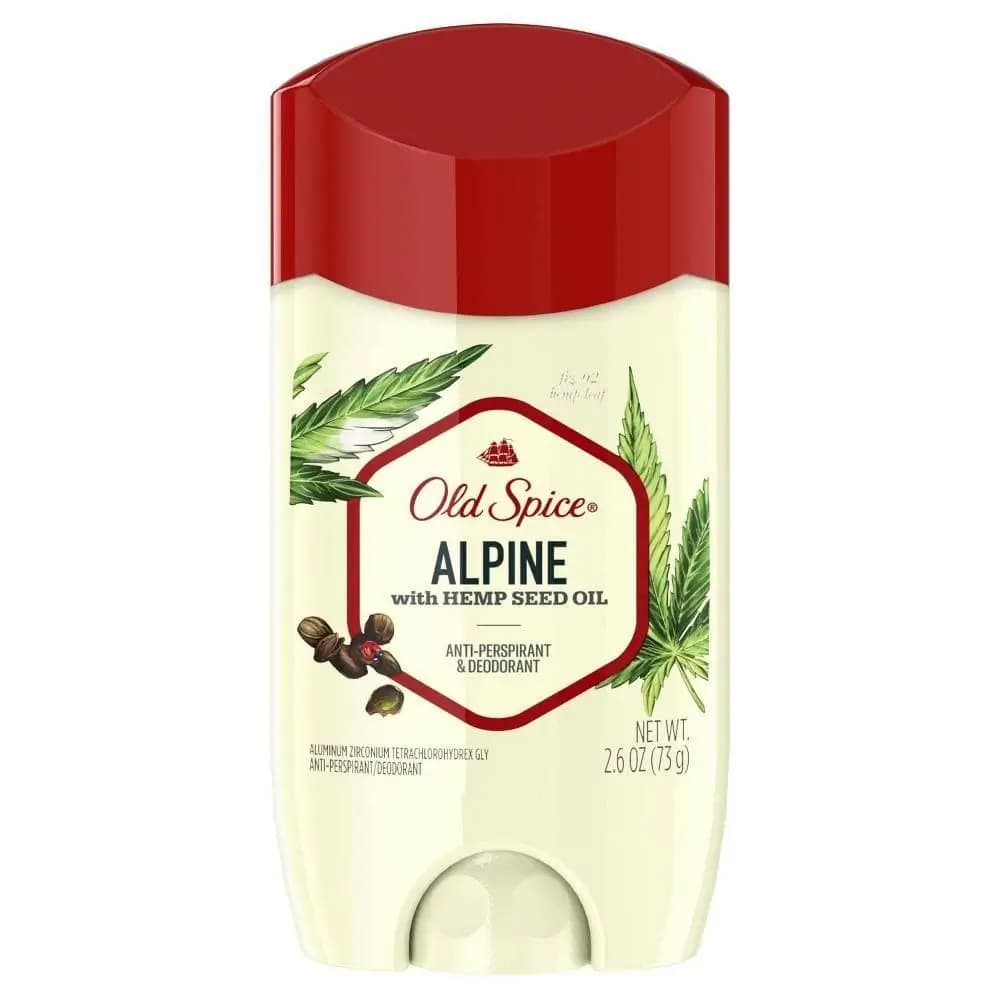 استیک ضد تعریق اولد اسپایس با روغن شاهدانه مدل Alpine وزن ۷۳ گرم Old Spice Alpine — تصویر ۲