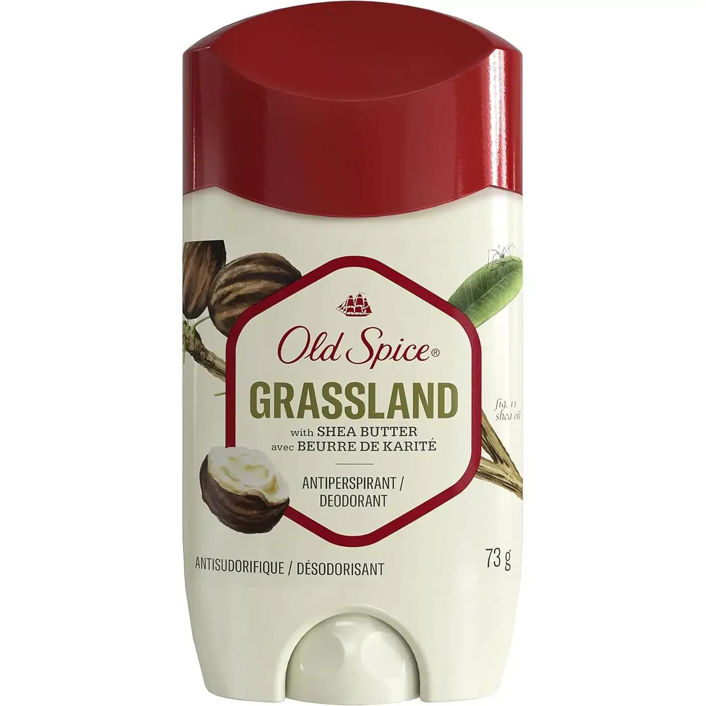 استیک ضد تعریق اولد اسپایس مدل گرسلند با شی باتر و رایحه خنک 73 گرم Old Spice Grassland