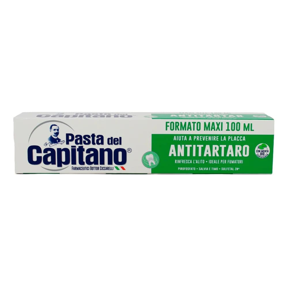 خمیر دندان ضد جرم پاستا دل کاپیتانو ایتالیا 100 میل Pasta del Capitano Antitartaro Zahnpasta — تصویر ۱۰
