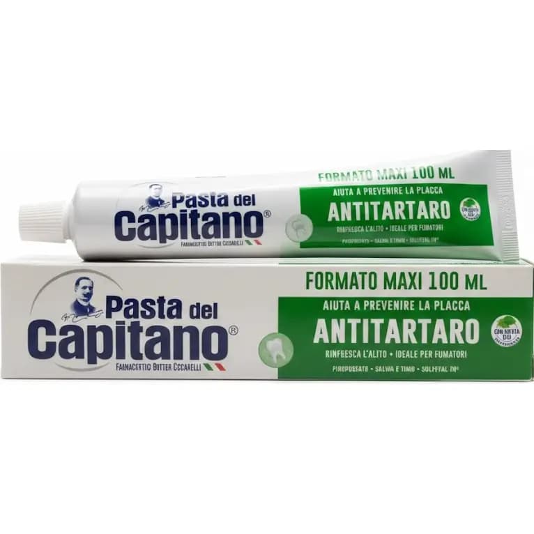 خمیر دندان ضد جرم پاستا دل کاپیتانو ایتالیا 100 میل Pasta del Capitano Antitartaro Zahnpasta