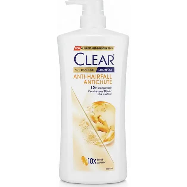 شامپو کلیر ضد شوره و ضد ریزش زنجبیلی 1 لیتر Clear Shampoo Anti Hairfall Anti Dandruff — تصویر ۲