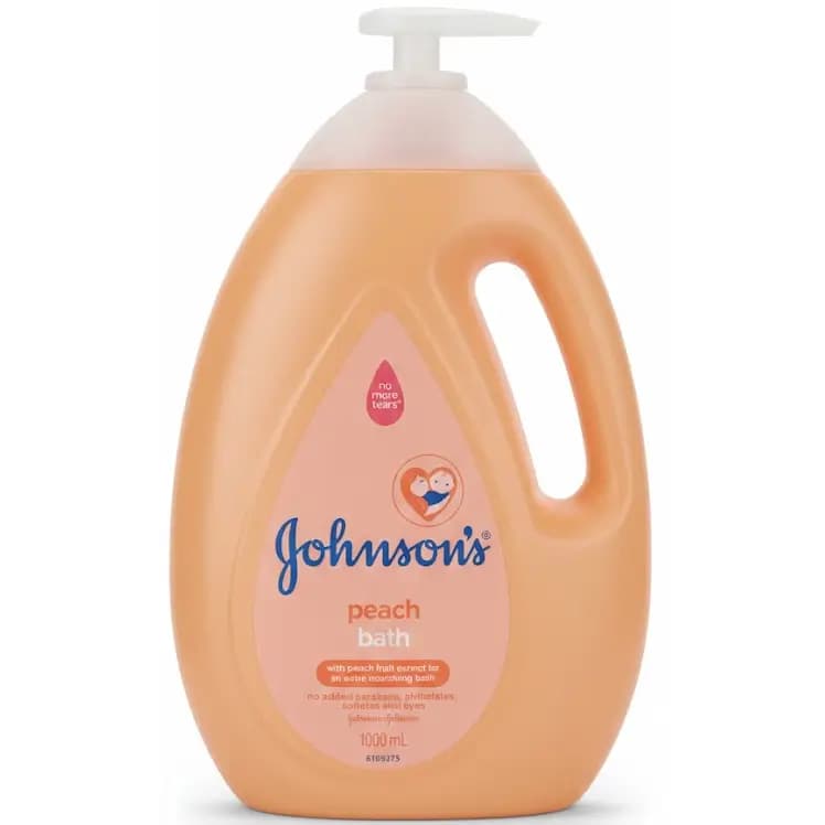 شامپو بدن بچه جانسون با عصاره هلو و ویتامین ای 1لیتری Johnsons Baby Peach Bath — تصویر ۲