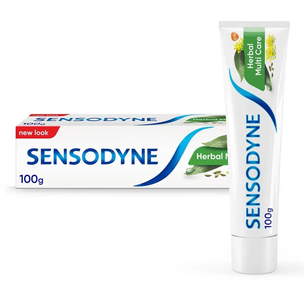 خمیر دندان سنسوداین اکالیپتوس و رازیانه (مناسب دندان‌های حساس به سرما و گرما) 100گرم Sensodyne Herbal Toothpaste For Sensitive Teeth — تصویر ۲