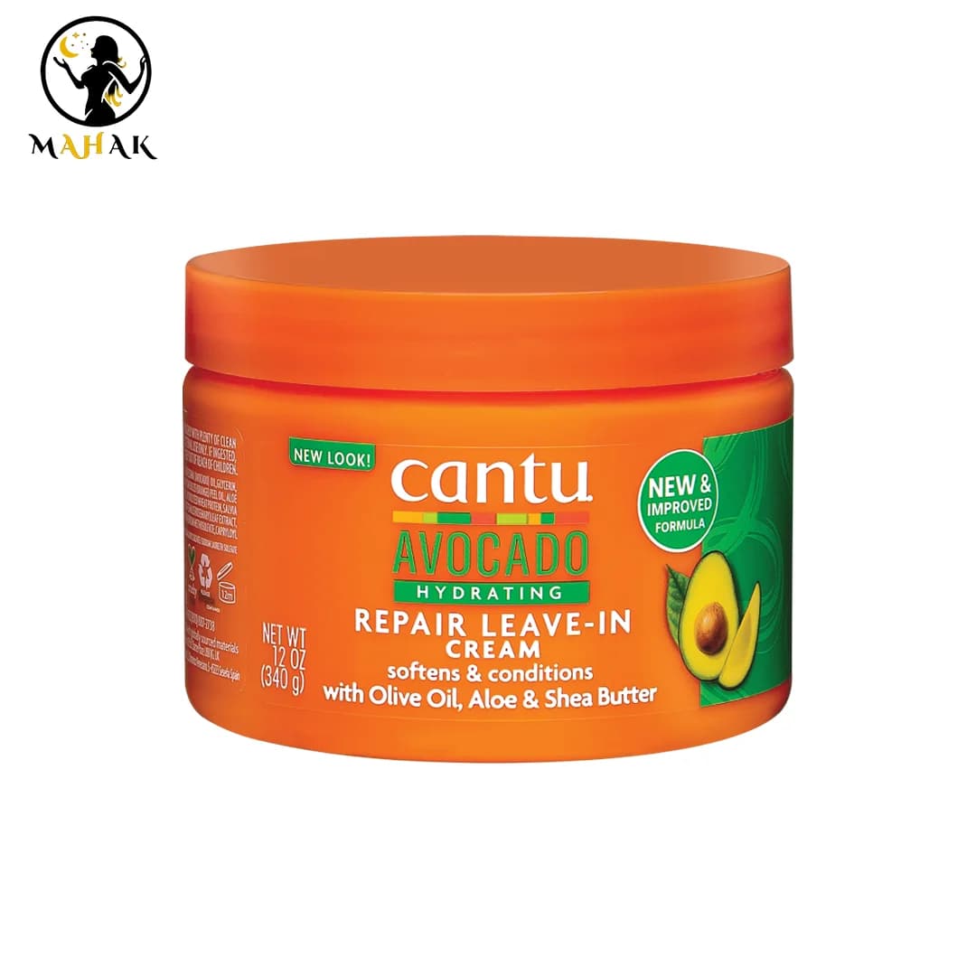 کرم موی کانتو آبرسان و ترمیمکننده با عصاره آووکادو 340 گرم Cantu Avocado Care Cream Hydrating Repair Leave — تصویر ۱۰