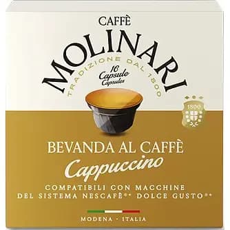 کپسول کاپوچینو کافه مولیناری طعم شیرین مخصوص دولچه گوستو 16 عددی Caffe Molinari Bevanda Al Caffe Cappuccino