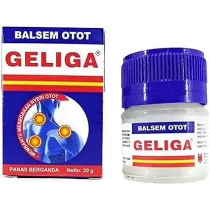 پماد عضلانی گلیگا تسکین فوری درد و گرفتگی عضلانی قوی 20 گرمGeliga Warming Indonesian Massage Balm