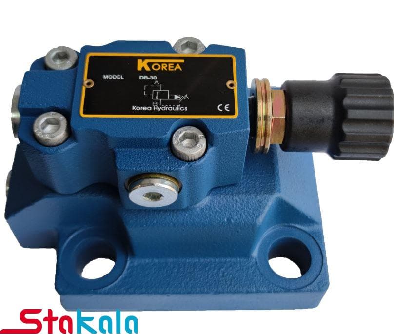 فشارشکن (Relief valve) بلوکی مکانیکی korea سری DB- سایز 1/2 -3/4-1-1/4 — تصویر ۵