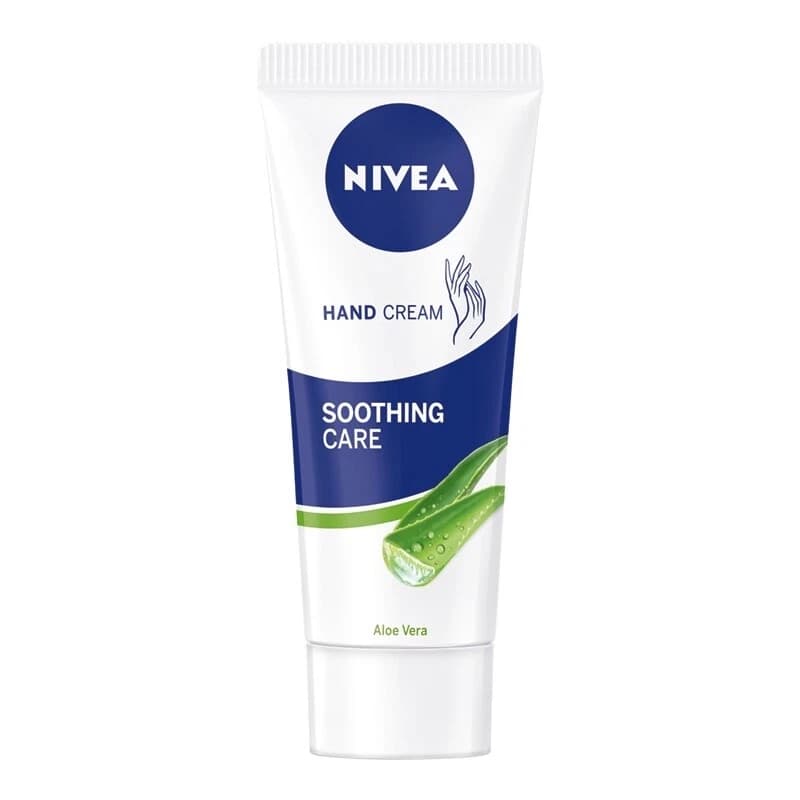 کرم آبرسان دست و ناخن سوتیینگ کر نیوآ با عصاره آلوئه ورا و روغن جوجوبا ۷۵ میل Nivea Soothing Care Aloe Vera and Jojoba Oil hand cream