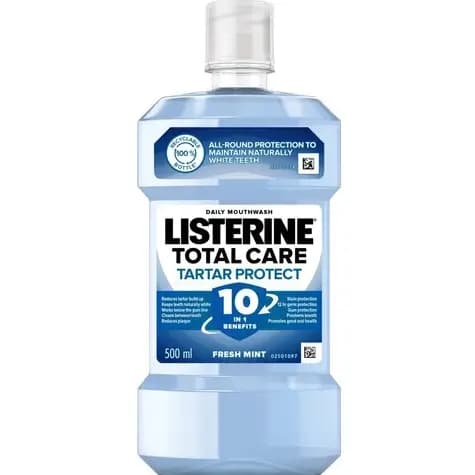 دهان شویه لیسترین ضد جرم و حفظ سفیدی طبیعی دندان ۵۰۰ میل Listerine Tartar Control Mouthwash — تصویر ۲