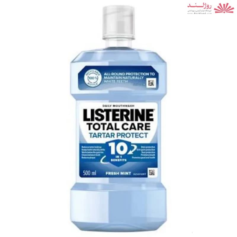 دهان شویه لیسترین ضد جرم و حفظ سفیدی طبیعی دندان ۵۰۰ میل Listerine Tartar Control Mouthwash — تصویر ۳