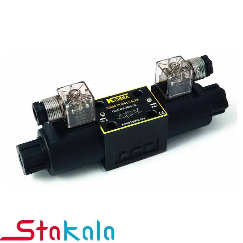 شیر هیدرولیک برقی کنترل جریان 4/3 دو بوبین(سایز ۱/۴) NG6 Cetop3 سری DSG-02 برند Korea — تصویر ۲