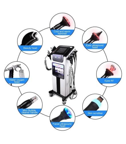 دستگاه سوپر فیشیال اکسیژنو ۸ هندپیس گارانتی دار