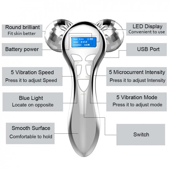 ماساژور برقی 4 بعدی صورت و بدن میکروکارنت 4D Micro_Current — تصویر ۵
