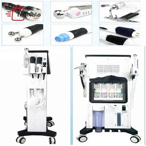 دستگاه سوپرفیشیال اکسیژنو 7 هندپیس فوق حرفه ای | 7in1 Oxygeno Super Facial Skin Care Professional — تصویر ۳