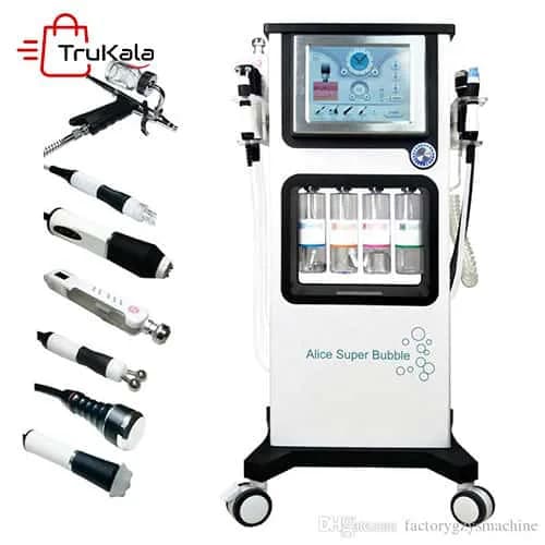 دستگاه سوپرفیشیال اکسیژنو 7 هندپیس فوق حرفه ای | 7in1 Oxygeno Super Facial Skin Care Professional — تصویر ۲