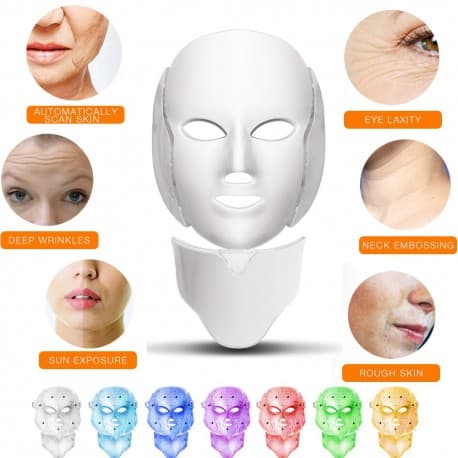 ماسک صورت LED و نور درمانیLED facial mask