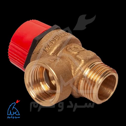 شیر اطمینان برنجی رزوهای – نواسفر novasfer 4000 — تصویر ۵