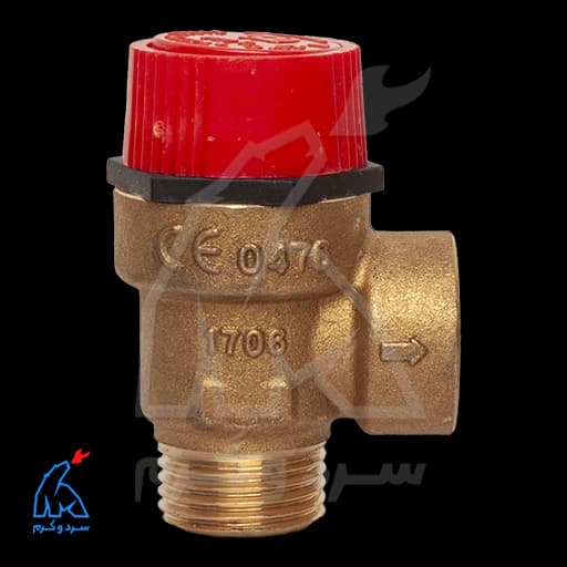 شیر اطمینان برنجی رزوهای – نواسفر novasfer 4000 — تصویر ۹