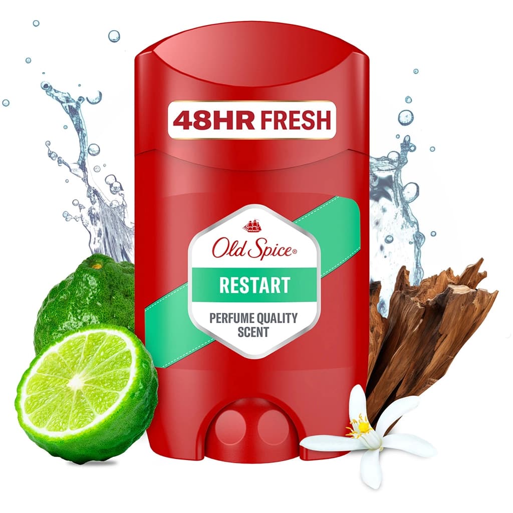 مام استیک ضد تعریق الد اسپایس مدل ریستارت Old Spice Restart — تصویر ۳