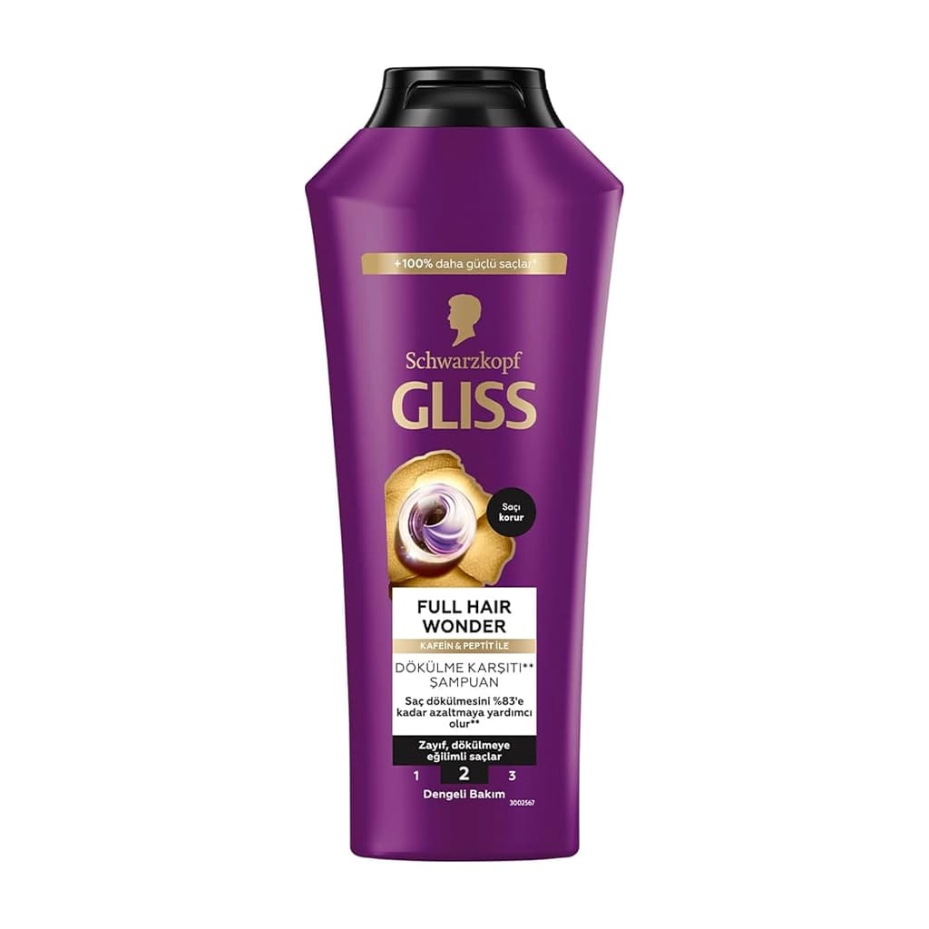 شامپو گلیس موهای ضعیف و ضد ریزش GLISS Full Hair Wonder 400ml — تصویر ۶