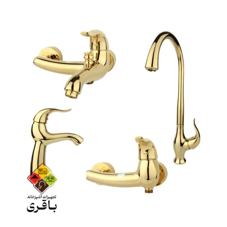 ست شیرآلات مدل اکتاو طلامات راسان — تصویر ۳