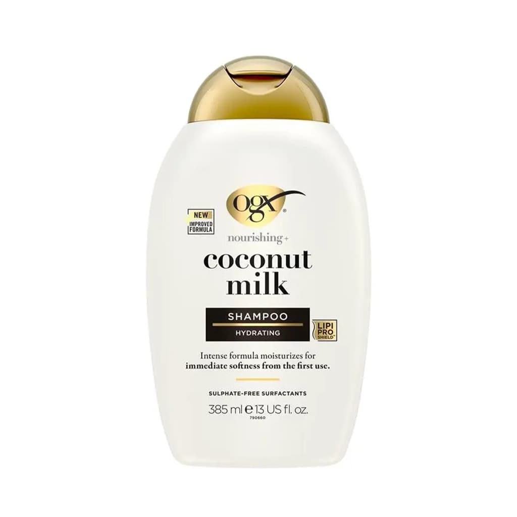 شامپو او جی ایکس شیر نارگیل آبرسان و مغذی (کوکونات میلک) OGX coconut milk shampoo — تصویر ۸