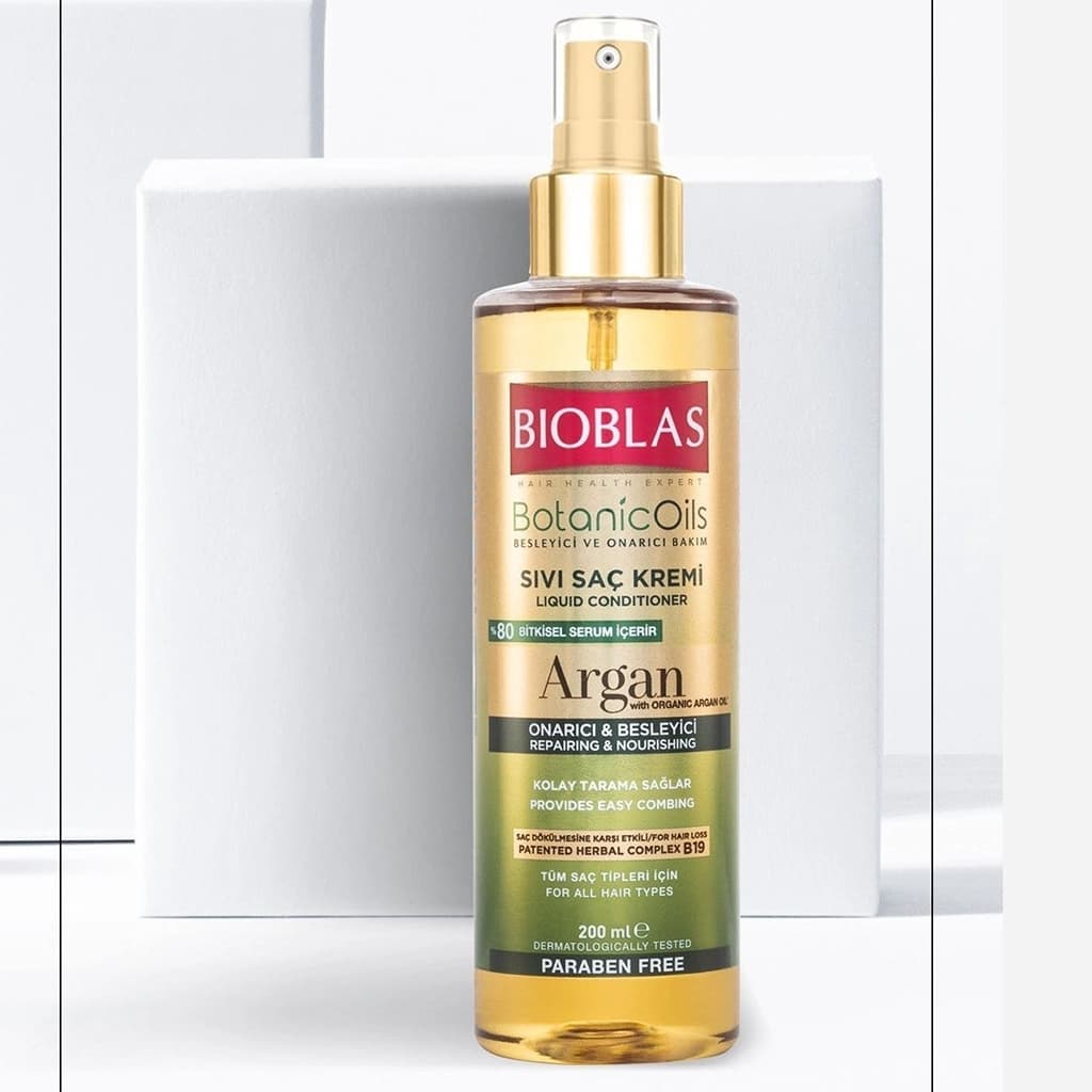 اسپری دوفاز مو بیوبلاس مدل روغن آرگان BIOBLAS Argan Oil — تصویر ۳