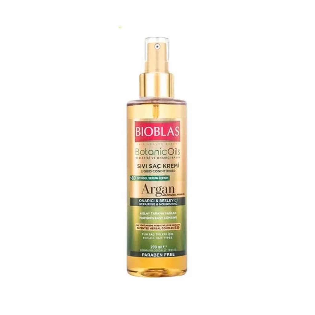 اسپری دوفاز مو بیوبلاس مدل روغن آرگان BIOBLAS Argan Oil