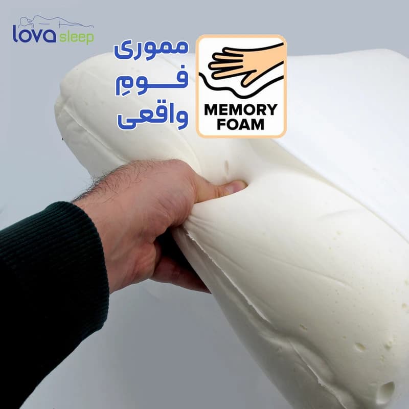 بالش طبی لوا اسلیپ مدل مموری فوم اسپشیال آنتی باکتریال — تصویر ۱۲