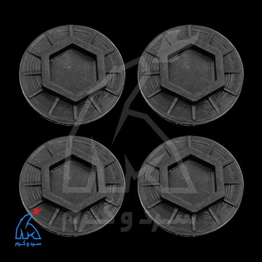 لرزه‌گیر پایه لباسشویی HEXA هگزا – بسته 4 عددی — تصویر ۴