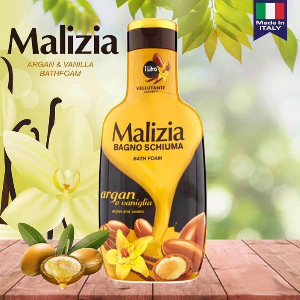شامپو بدن مالیزیا مدل آرگان و وانیل malizia Argan and Vanilla — تصویر ۳