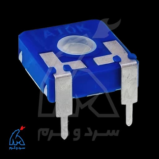 پتانسیومتر پکیج 3 پایه خوابیده 100 کیلو اهم 15 میلیمتر 100K PT-15