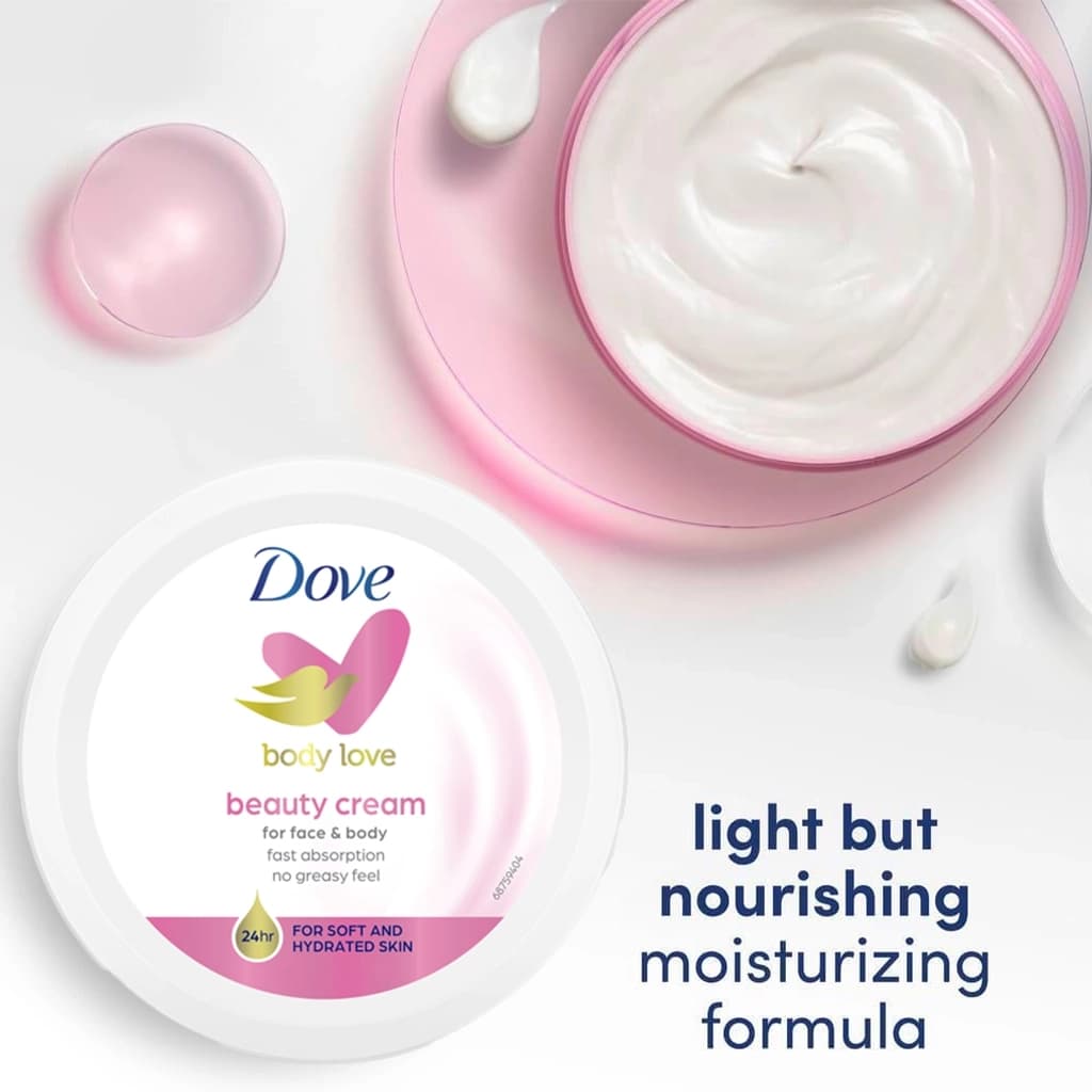 کرم مرطوب‌ کننده داو مدل Beauty Cream حجم 250ml — تصویر ۶