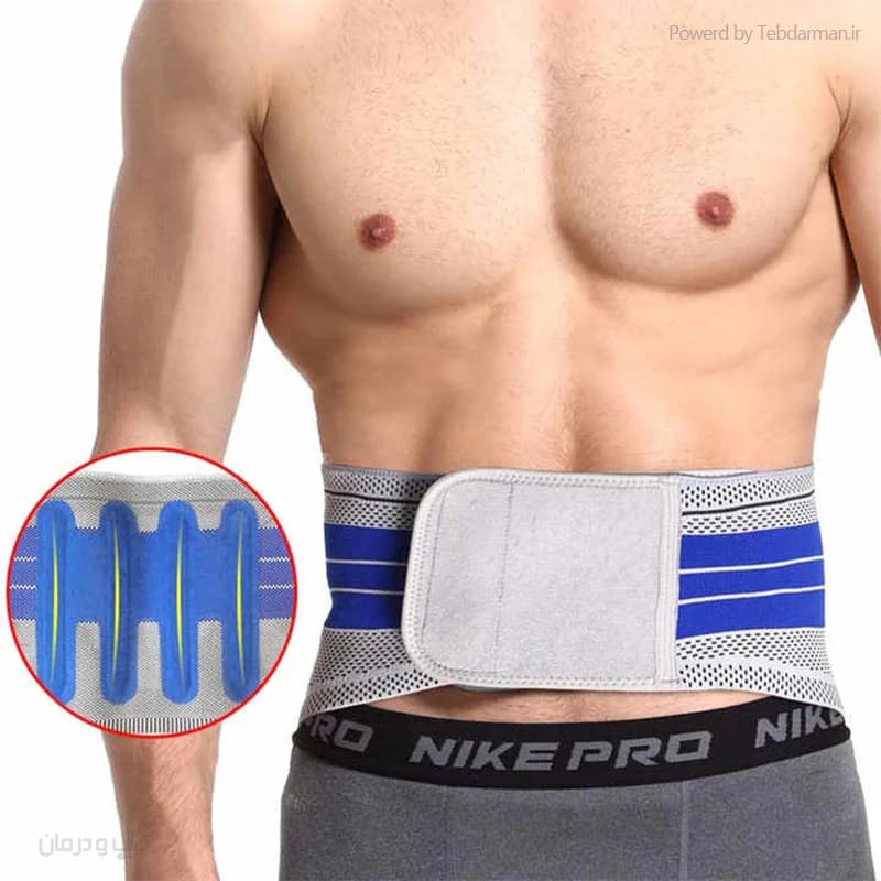 کمربند طبی 4 فنره LUMBAR SUPPORT کد7907 — تصویر ۴