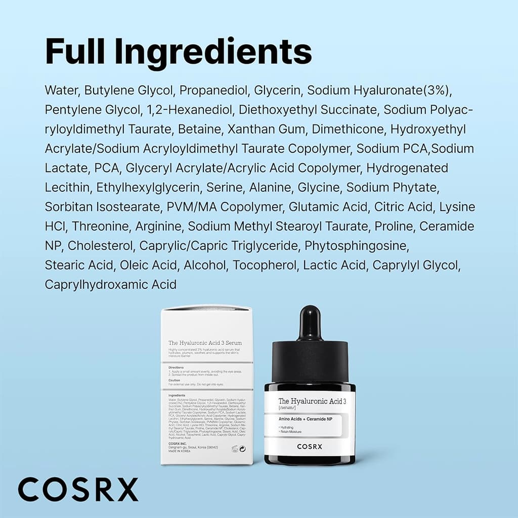 سرم هیالورونیک اسید 3 کوزارکس The Hyaluronic Acid 3 Serum — تصویر ۵