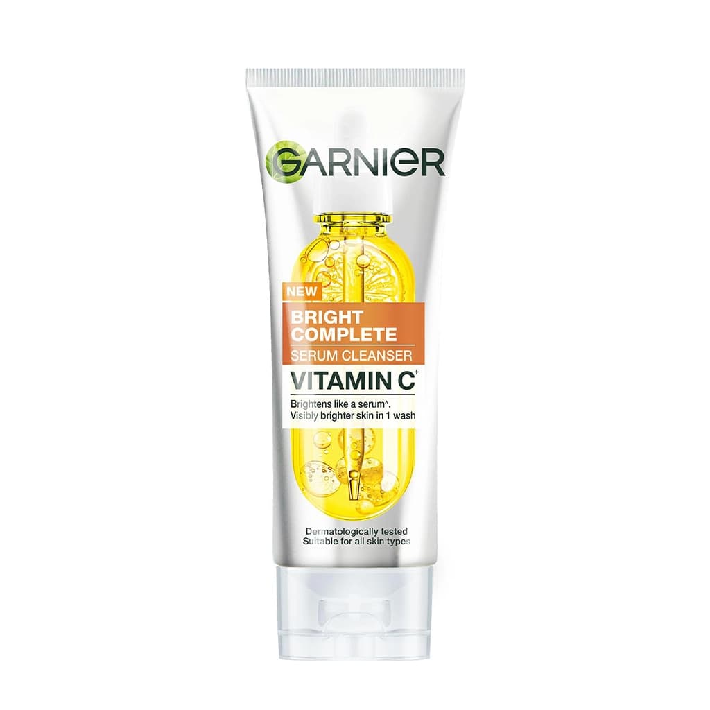 ژل شستشوی صورت گارنیر Bright Complete ویتامین C مدل Serum Cleanser